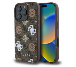 Slika 2 izdelka: Originalni GUESS ovitek GUHMP16XP4PWPW za iPhone 16 Pro Max - MagSafe - Stamp - PU - rjav