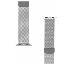 Slika izdelka: Pašček za uro Apple Watch 1, 2, 3, 4, 5, 6, SE 42/44/48 mm - kromiran srebrn