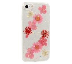 Slika izdelka: Premium Real Flower silikonski ovitek za Samsung Galaxy J6 2018 J600 - prozoren Julija