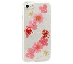 Slika 2 izdelka: Premium Real Flower silikonski ovitek za Samsung Galaxy J6 2018 J600 - prozoren Julija