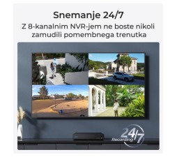 Slika 2 izdelka: Reolink NVR snemalnik NVS8 do 16MP, 8 Kanalni POE, 24/7 Snemanje, 2TB HDD