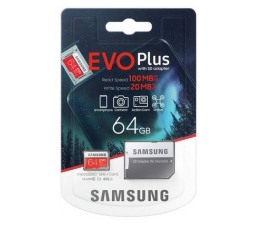 Slika izdelka: Samsung spominska kartica MicroSD EVO Plus 64GB (2020) MB-MC64HA/EU