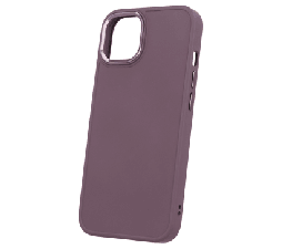 Slika 2 izdelka: Satin silikonski ovitek za iPhone 13 6.1 -  vijola