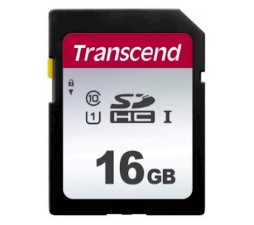 Slika izdelka: SDHC TRANSCEND 16GB 300S, 95/45MB/s, C10, UHS-I Speed Class 1 (U1)