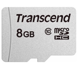 Slika izdelka: SDHC TRANSCEND MICRO 8GB 300S, 95/45MB/s, C10, UHS-I Speed Class 1 (U1)