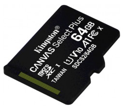 Slika izdelka: SDXC KINGSTON MICRO 64GB CANVAS SELECT Plus, 100 MB/s, C10 UHS-I