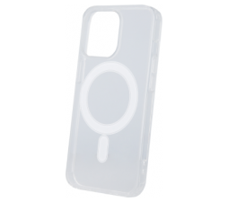Slika 2 izdelka: Silikonski ovitek ANTISHOCK MagSafe za iPhone 15 Pro Max - prozoren
