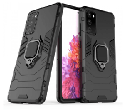 Slika 2 izdelka: Silikonski ovitek Armor Ring za Samsung Galaxy S23 5G - črn