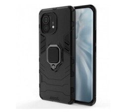 Slika 2 izdelka: Silikonski ovitek Armor Ring za Xiaomi Mi 11i / Poco F3 - črn
