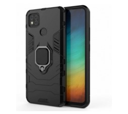 Slika 2 izdelka: Silikonski ovitek Armor Ring za Xiaomi Redmi 9C - črn