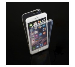 Slika 2 izdelka: Silikonski ovitek spredaj + zadaj za iPhone 7 / iPhone 8 - prozoren