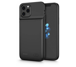 Silikonski ovitek Tech Power za iPhone 12 Pro / iPhone 12 z baterijo 4800 mAh - črn