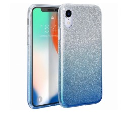 Slika izdelka: Silikonski ovitek z bleščicami Bling 2v1 za Samsung Galaxy A51 A515 srebrno moder