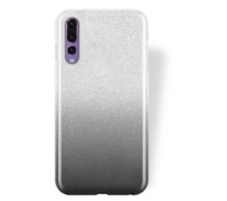 Slika izdelka: Silikonski ovitek z bleščicami Bling 2v1 za Huawei P40 - srebrno siv