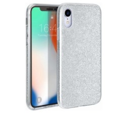 Slika 2 izdelka: Silikonski ovitek z bleščicami Bling za Samsung Galaxy A70 A705 s srebrnimi bleščicami