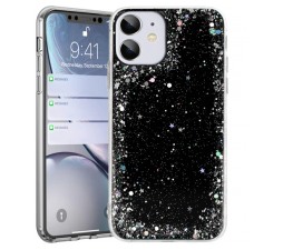 Slika izdelka: Silikonski ovitek z bleščicami SPARKLE za Samsung Galaxy S21 Plus G996 - črn