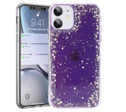Slika izdelka: Silikonski ovitek z bleščicami SPARKLE za Samsung Galaxy A02s A025 - vijola