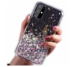 Slika izdelka: Silikonski ovitek z bleščicami SPARKLE za Samsung Galaxy A32 A325 LTE - črn