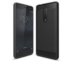 Slika izdelka: Silikonski ovitek za Huawei P Smart - mat carbon črn