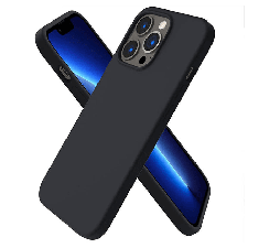 Slika izdelka: Silikonski ovitek za iPhone 14 Pro Max - mat črn
