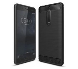 Slika 2 izdelka: Silikonski ovitek za Samsung Galaxy A9 2018 A920 - mat carbon črn
