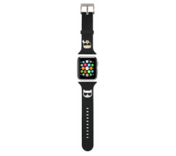 Slika 2 izdelka: Silikonski pašček za uro Karl Lagerfeld KLAWMSLCKK za Apple Watch 38 / 40 mm - Heads črn