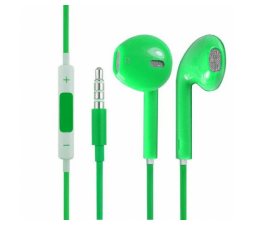 Slušalke univerzalne 3,5 jack - zelene