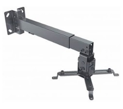 Slika 2 izdelka: Stropni, stenski nosilec za projektor MANHATTAN, 20kg, 43-65 cm, naklon ±15°, črne barve