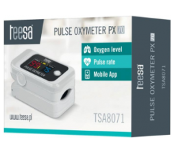 Slika 2 izdelka: Teesa Oksimeter BT PX70 za merjenje kisika v krvi