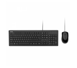 Slika izdelka: Tipkovnica z miško ASUS U2000 Wired Keyboard and Mouse Set, žični komplet, črn s Copilot tipko