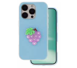 Slika 2 izdelka: Tutti Frutti 2v1 silikonski ovitek za iPhone 15 Pro - moder