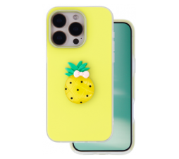 Slika 2 izdelka: Tutti Frutti 2v1 silikonski ovitek za iPhone 15 Pro - rumen