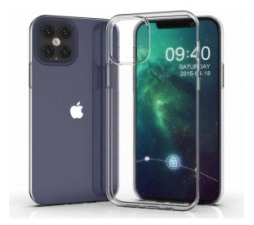 Slika 2 izdelka: Ultra tanek silikonski ovitek za iPhone 12 Pro / iPhone 12 - prozoren